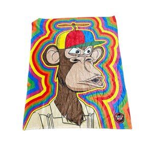 Kevin Hart Bored Ape Yacht Club Throw Blanket VIP Reality Check Tour Fleece